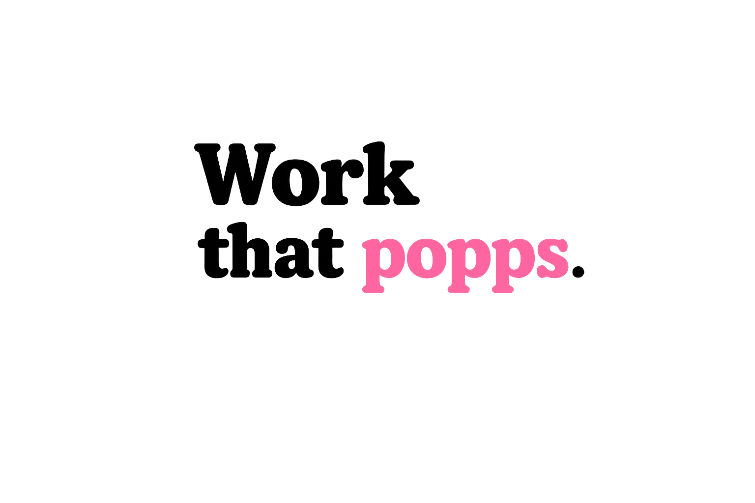 Popps Creative Slogan